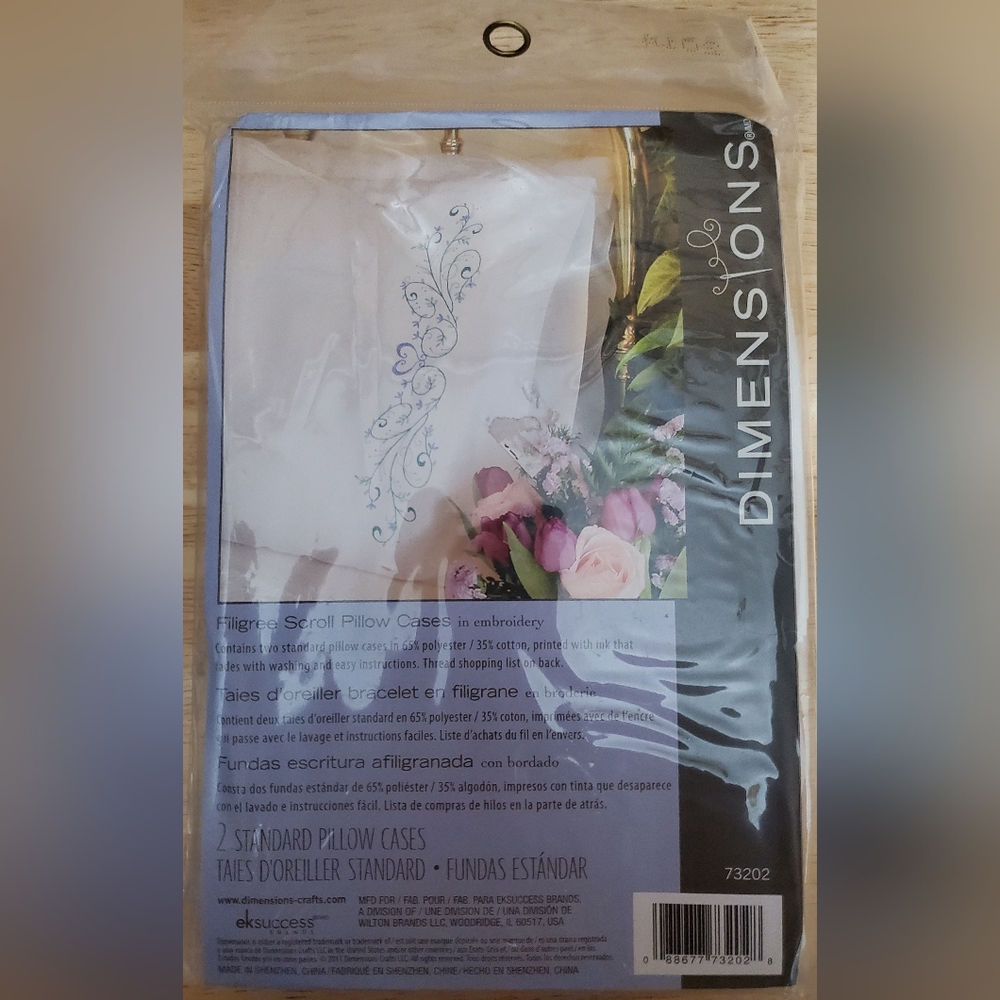 Dimensions Embroidery Stamped Pillowcase